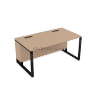 16СП.192 Стол прямой (1200-900-750)_Mokko_Черный глянец рис4