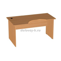 Стол рабочий правый вишня оксфорд рис2