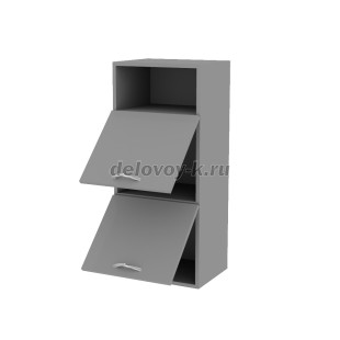 Шкаф навесной с 2 подъемными дверями и нишей 920 400*320*920 рис2