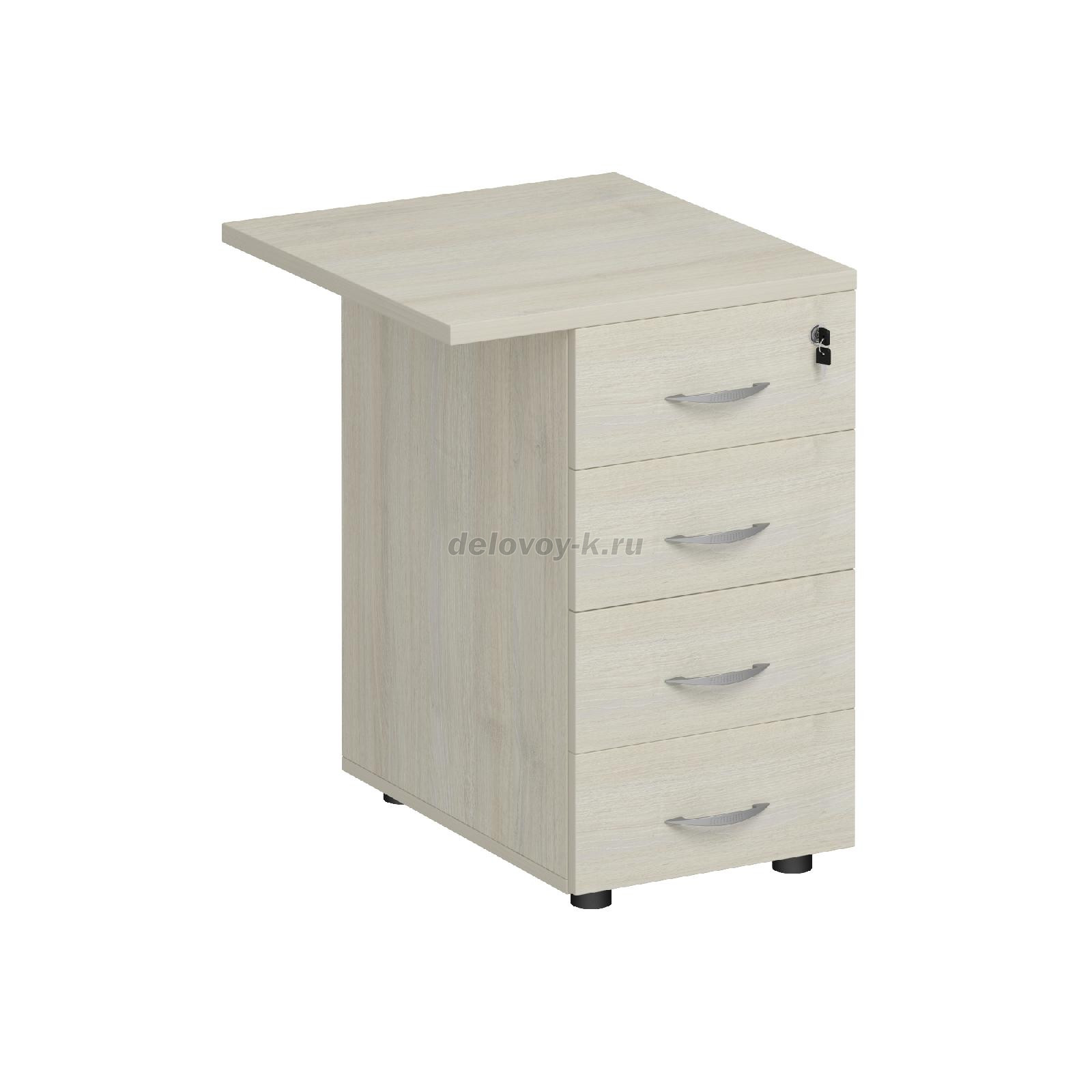 К.307 Тумба приставная 4-ящичная с замком 570*750*600 фото