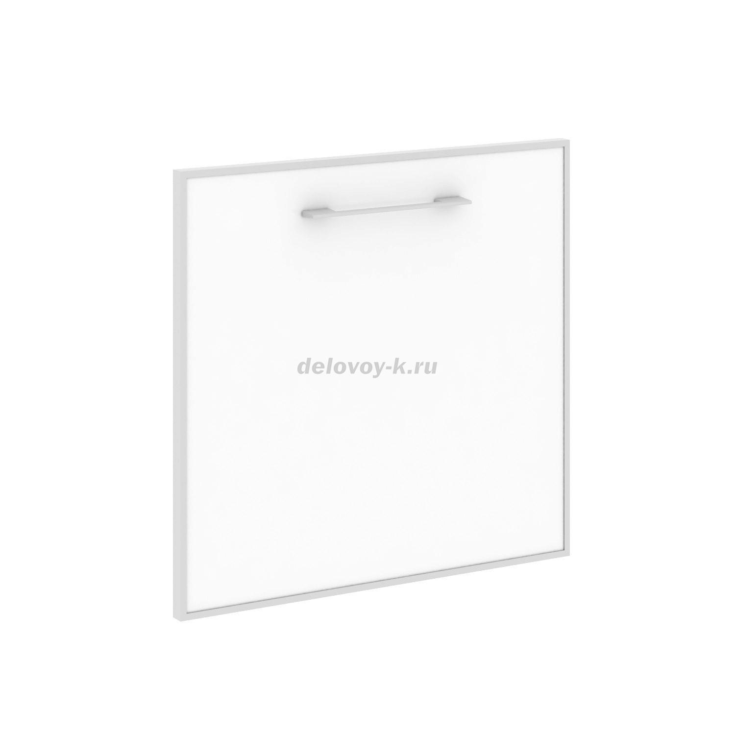 Дверца для тумбы модульной стеклянная правая 520*22*542  LT.S-4 R (R) white tm фото 1
