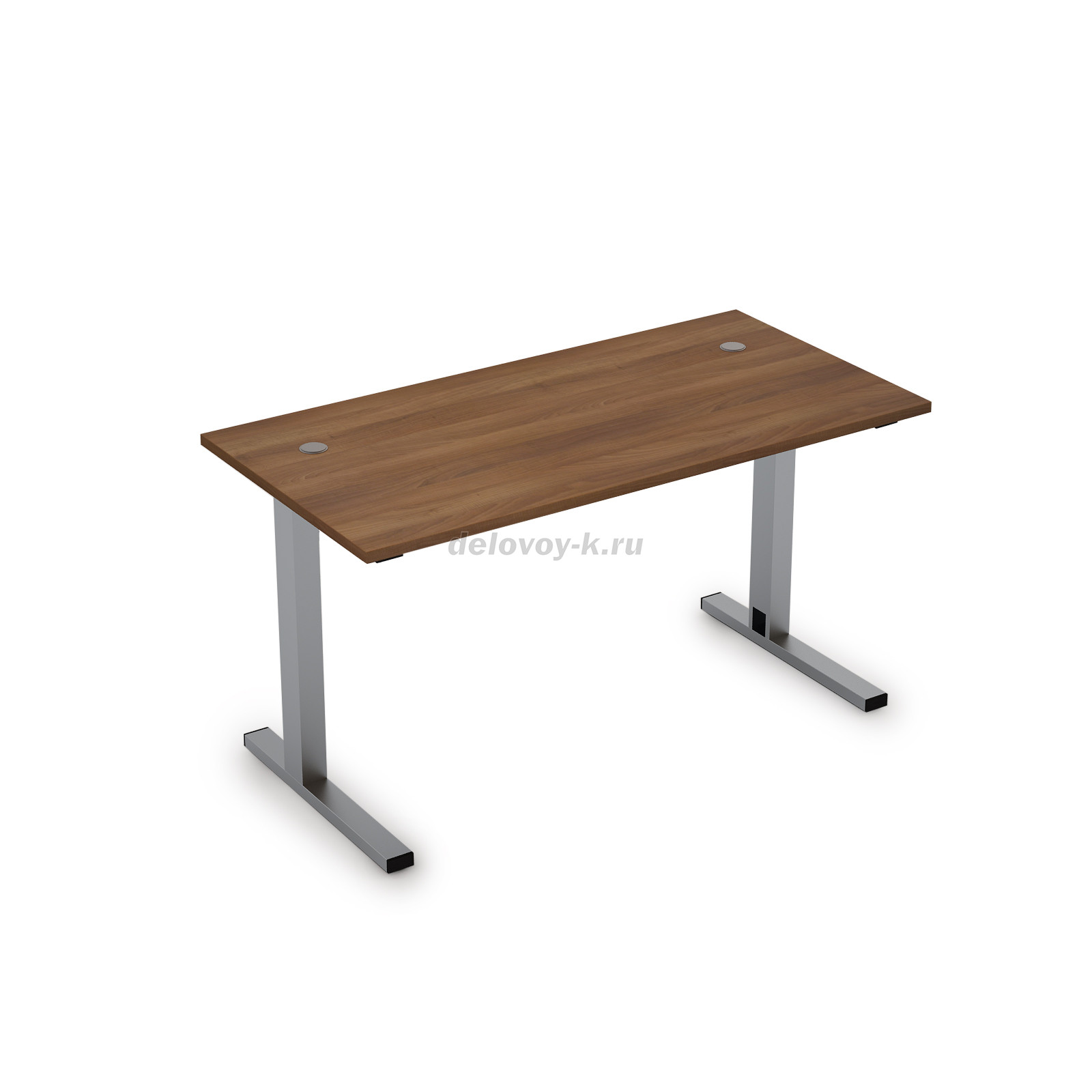 2MLK.089 Стол рабочий прямолинейный на L-опорах с кабель-каналом (1400*800*750) фото