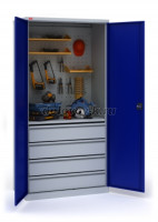 К-т ИП-1/7 (ИП-1: шкаф-1, полка-1, экран-2, ящик-4; полка УД-2, полка УК-1, держ/ключей-1,крючки 5см рис1