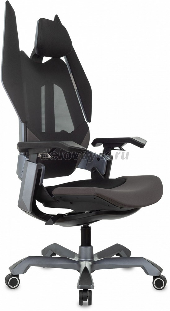 Кресло игровое KNIGHT AERO крестовина пластик серебро фото