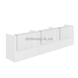 1КР-КЛ.003.1 Комплект Ресепшн с фартуком HPL 4264*750*1149 с подсветкой рис5