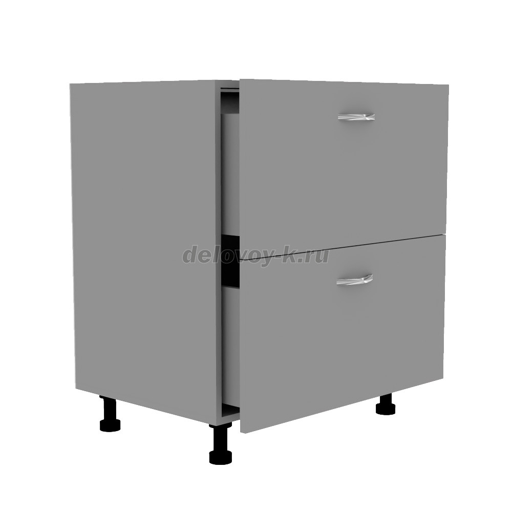 Тумба кухонная с двумя выдвижными ящиками 850*500*720 фото 2