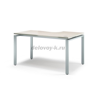 Стол письменный эргономичный на металлокаркасе V-1.5.1М_R 1400*700*750мм рис1