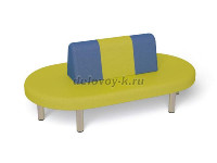 Диван Мальвина (со спинкой) (малый, Вариант 1) рис1