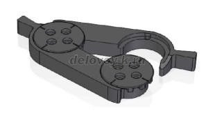 Фиксаторы поворотные, комплект 2 шт. (160х50х15)*2 рис1