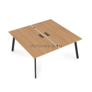 10БД.264 Стол системы БЕНЧ сдвоенный, на 2 рабочих места (1600*1235*750) рис2