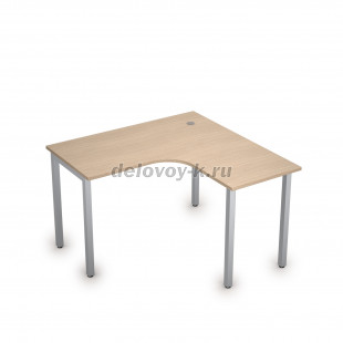 2М.129 Стол криволинейный правый на металлических опорах (1200*1200*750) рис2