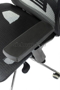 Кресло руководителя Бюрократ MC-912-H сетка, с подголовником, крестовина металл хром рис2