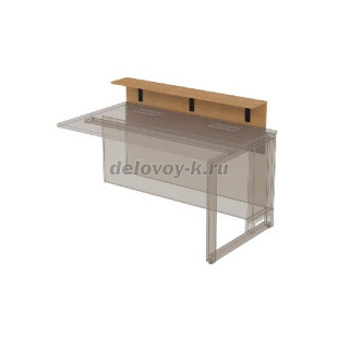 16НПК.012.1 Надставка президиум укороченная для стола переговоров (1100*200*400) рис3