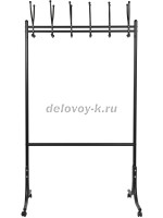 Вешалка напольная на колесах М 11 черный_b1 рис3
