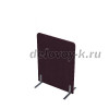 011.МПО.8011 Акустическая мобильная перегородка на стационарных опорах (800-450-1100) violet_алюминий матовый